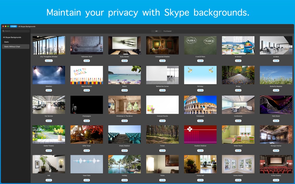 Backgrounds for Skype - 3.0 - (macOS)