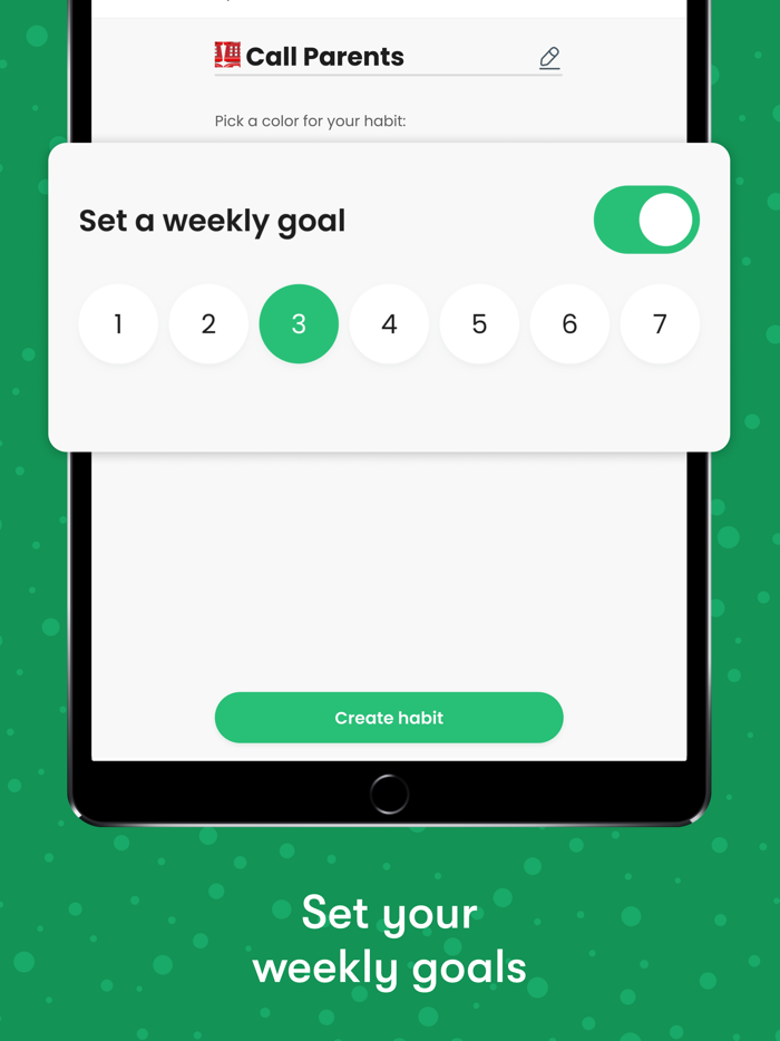 Habit Tracker Daily Goals App