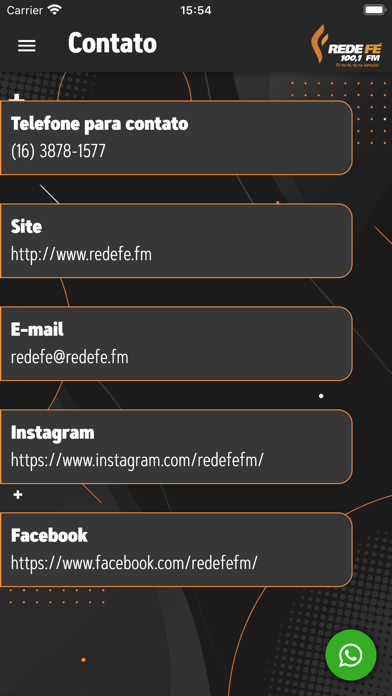 Rede Fé FM 100,1 Screenshot