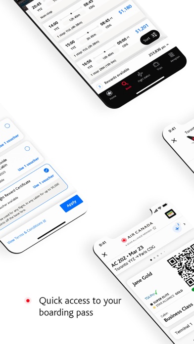 Air Canada + Aeroplan screenshot 3