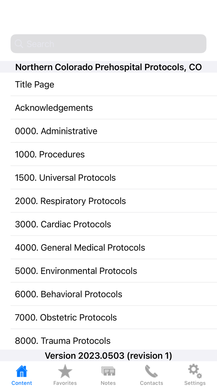 Northern Colorado Protocols