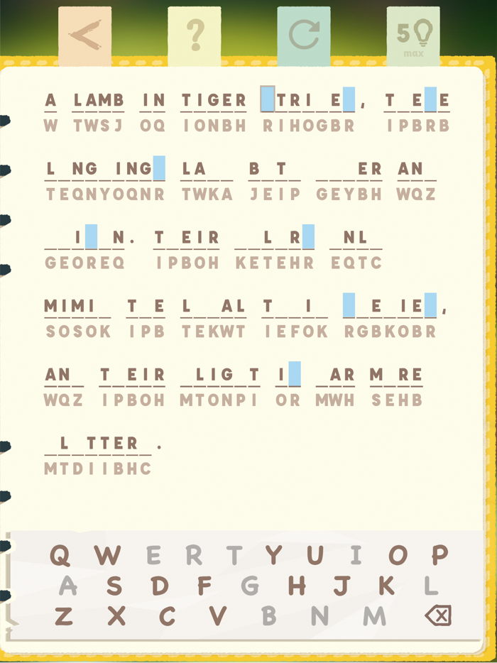 Cryptogram Nature Facts