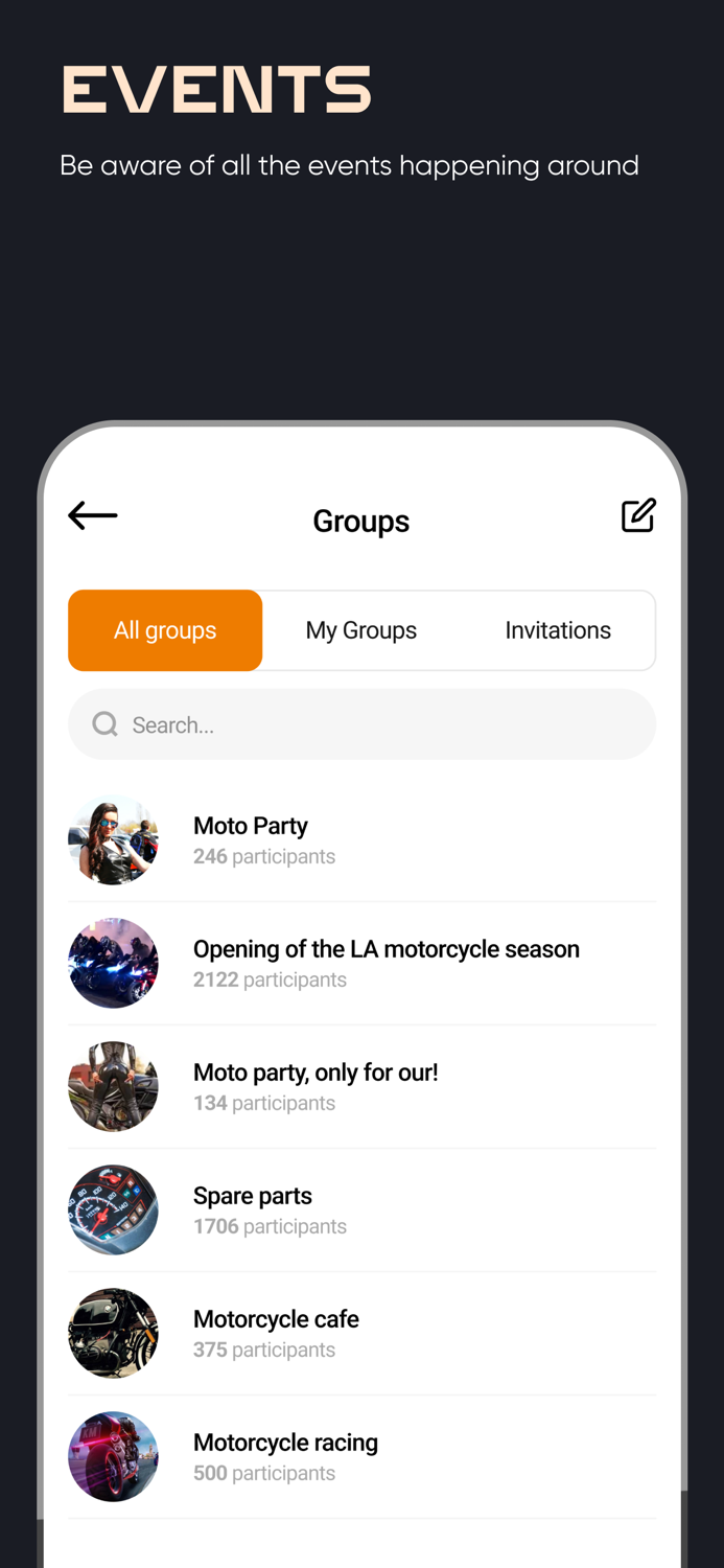 RiderNet - moto social network