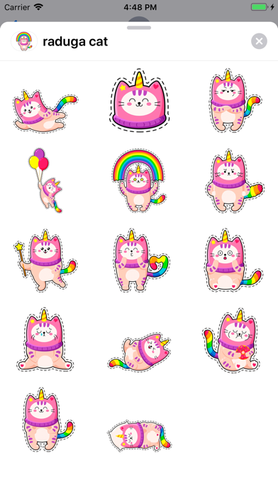 Screenshot #1 pour Cat Emoji Stickers for Message