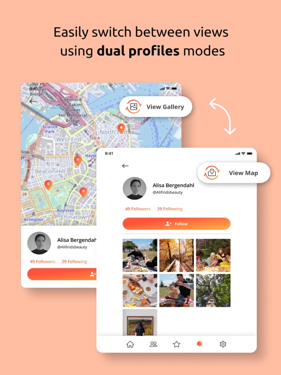 Pincation iPad screenshot 2 - Social Networking app