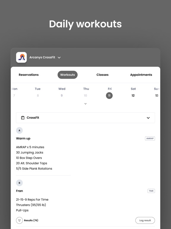 Screenshot #4 for Arcanys CrossFit