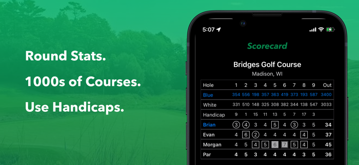 QuickNine Golf Scorecard