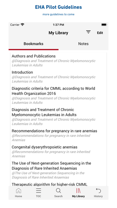 EHA Guidelines Screenshot