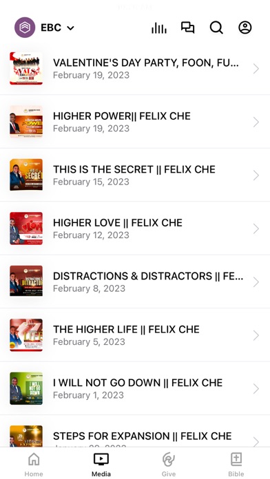 Elevation Bible Church ( EBC) Screenshot