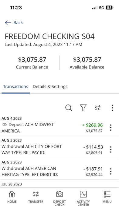 MidWest America FCU Mobile Screenshot