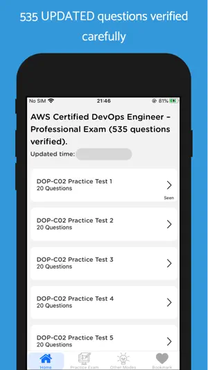 AWS DOP-C02 Updated 2024 screenshot 1