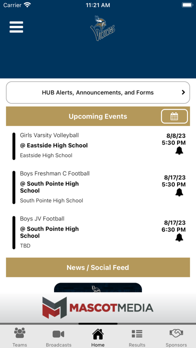 Spartanburg Vikings Athletics Screenshot