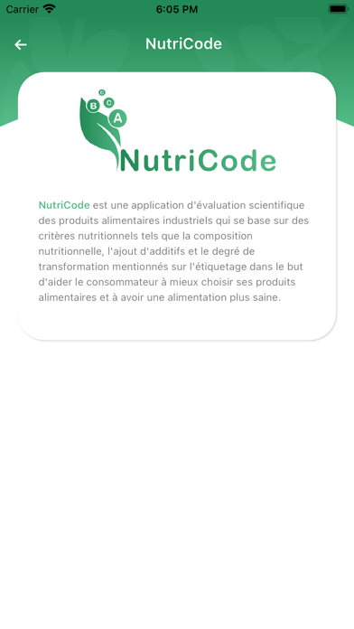 NutriCode Screenshot
