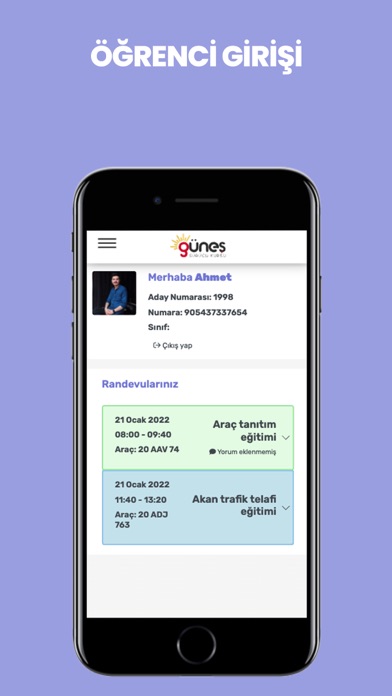 Güneş Sürücü Kursu Screenshot