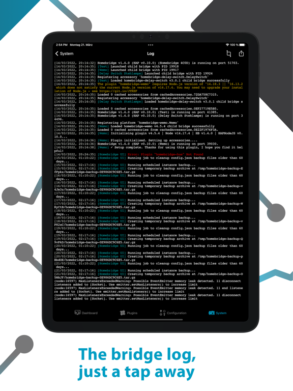 Homemanager for Homebridge iPad screenshot 8 - Utilities app