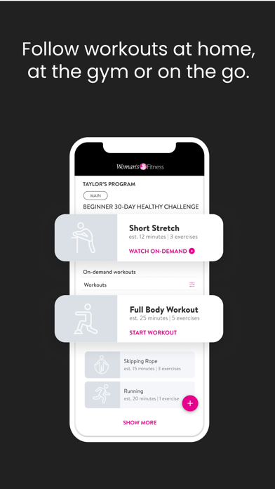 Woman's Fitness Screenshot