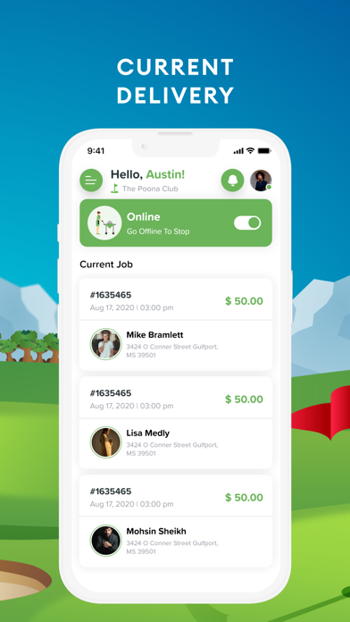 GOLF GRUB EMPLOYEE Screenshot