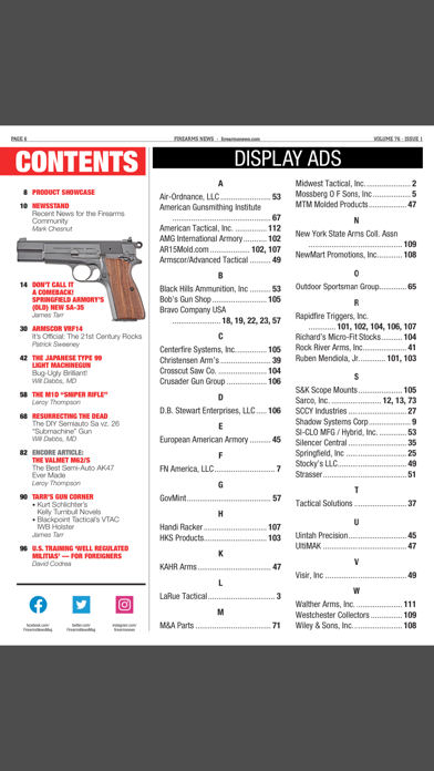 Firearms News Magazine Screenshot