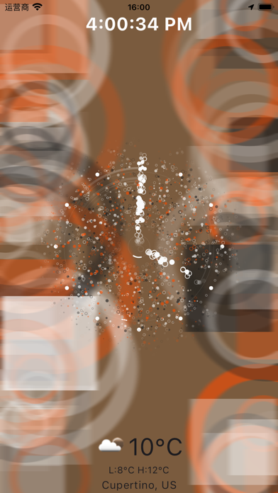 Particle Clock Screenshot