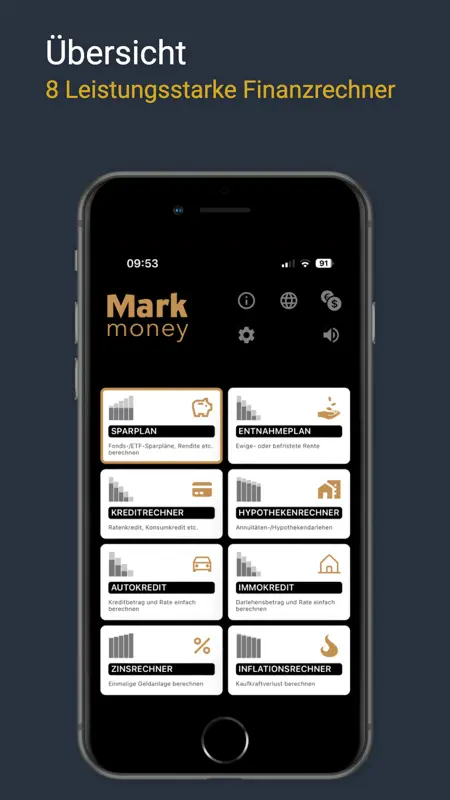 Finanzrechner - MarkMoneyPro3 screenshot 1 of 9
