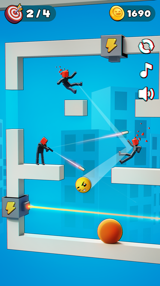 #1. Bullet Smile: Ragdoll Puzzles (iOS) 由: Take Top Entertainment LLP
