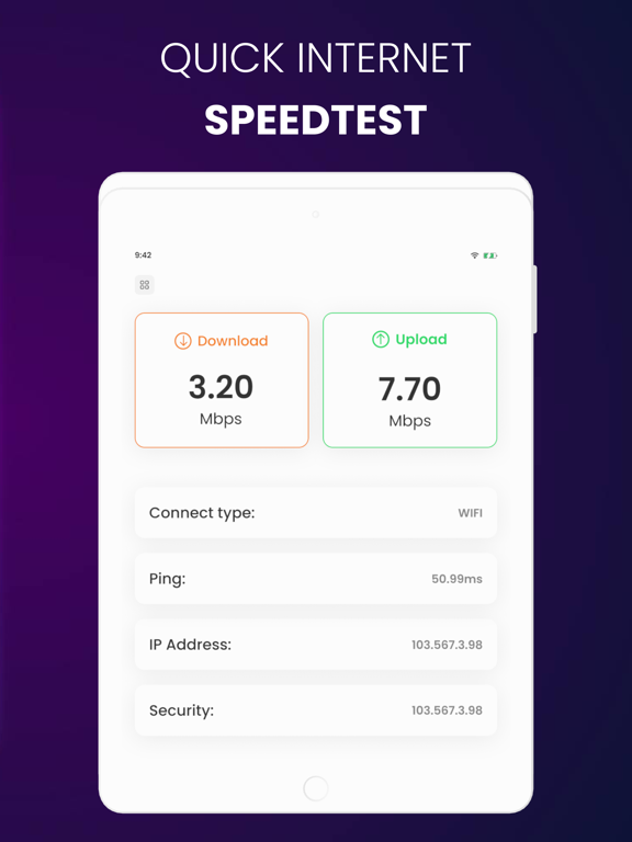Screenshot #4 pour Internet Speed Test & Tracker