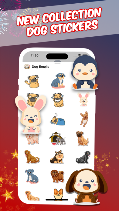DogEmoji Love Stickers Screenshot