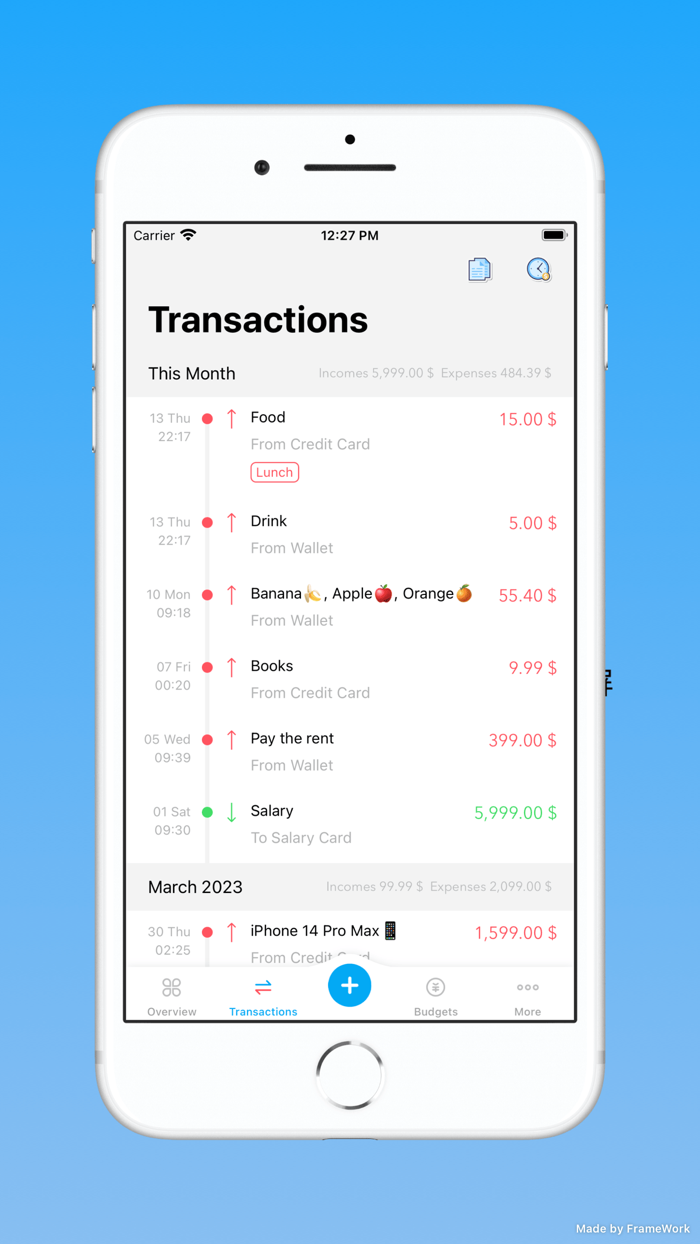 GeeMoon A Bookkeeping App