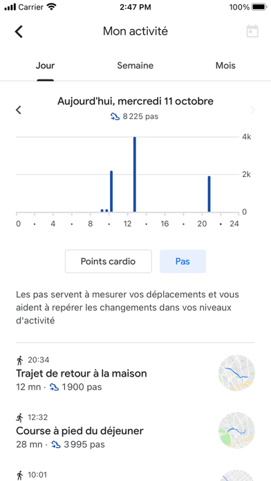 Screenshot #2 pour Google Fit: Suivi d'activité