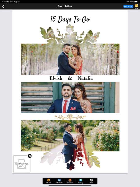 Video Invitation Maker Ecards iPad screenshot 4 - Photo & Video app