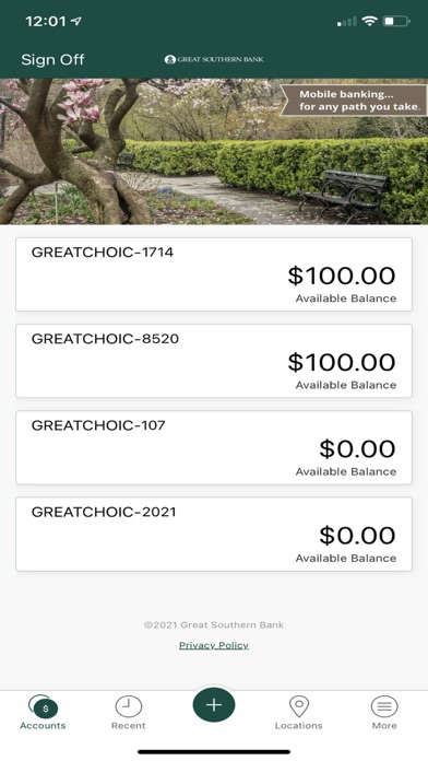 Great Southern Bank Mobile Screenshot