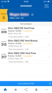 meet mobile: swim iphone screenshot 4