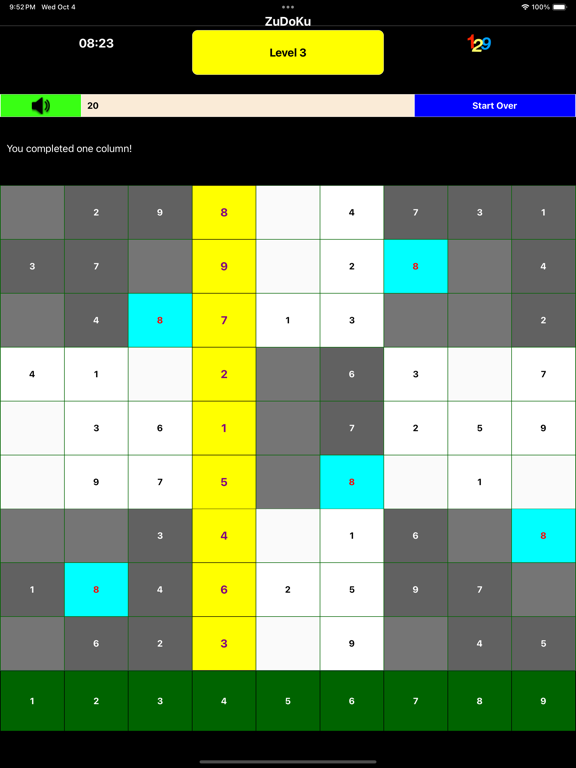 ZuDoKu iPad app afbeelding 4