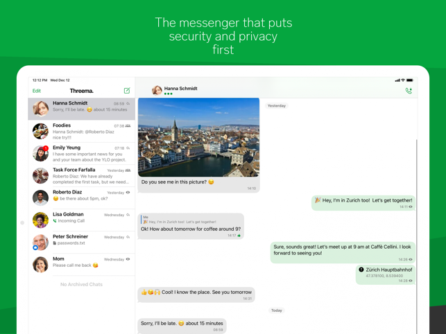 Threema. The Secure Messenger Screenshot