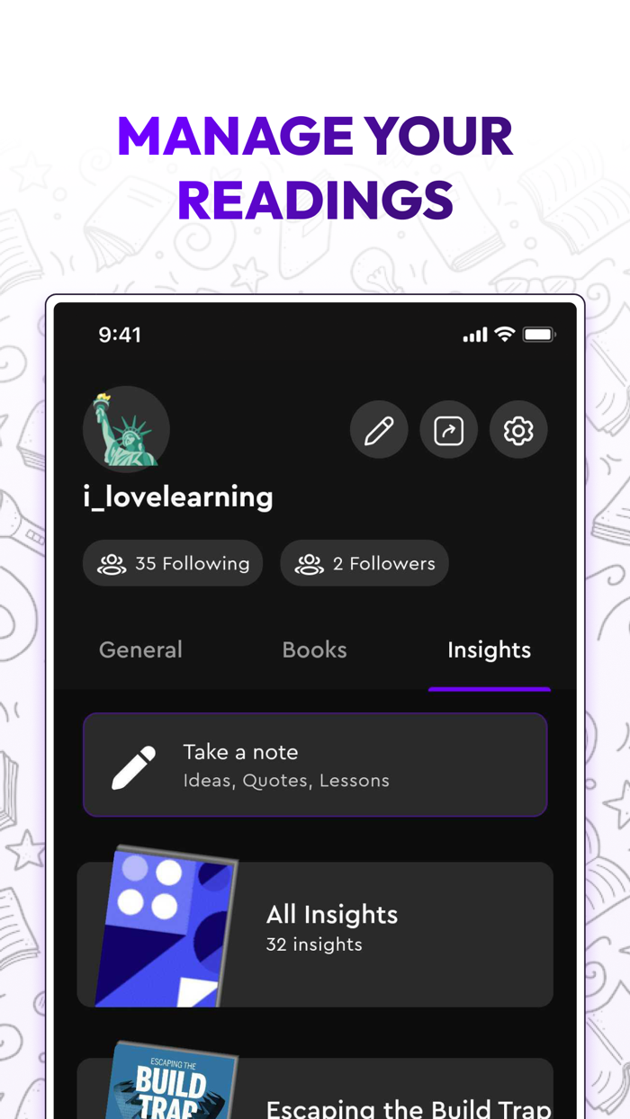 Oter - A micro book app