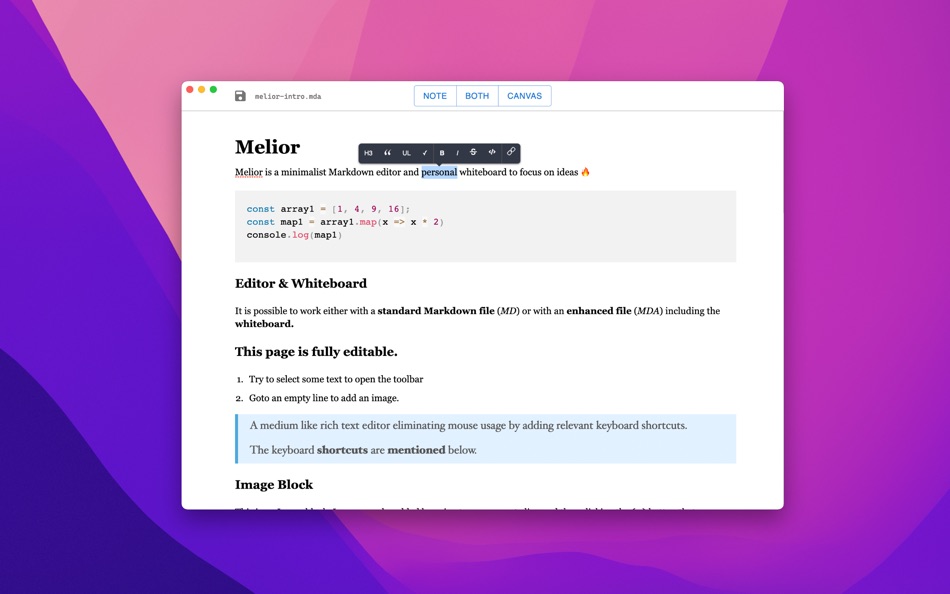 #3. Melior Editor (macOS) Podle: Anthony Lagrede Consulting