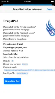 drupalpod helper iphone screenshot 2