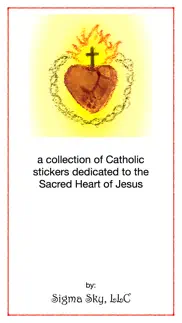 sacred heart of jesus stickers iphone screenshot 1