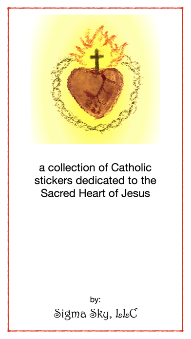Sacred Heart of Jesus stickers Screenshot