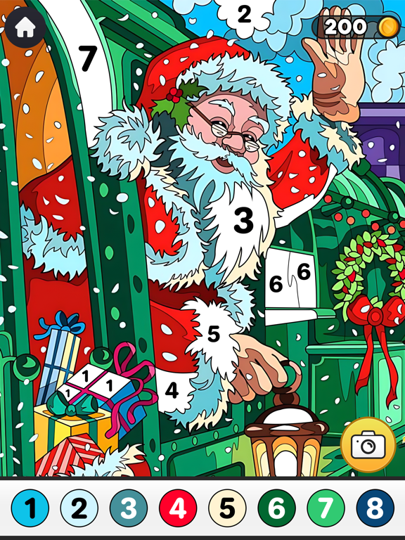 Screenshot #4 pour Christmas Coloring By Numbers