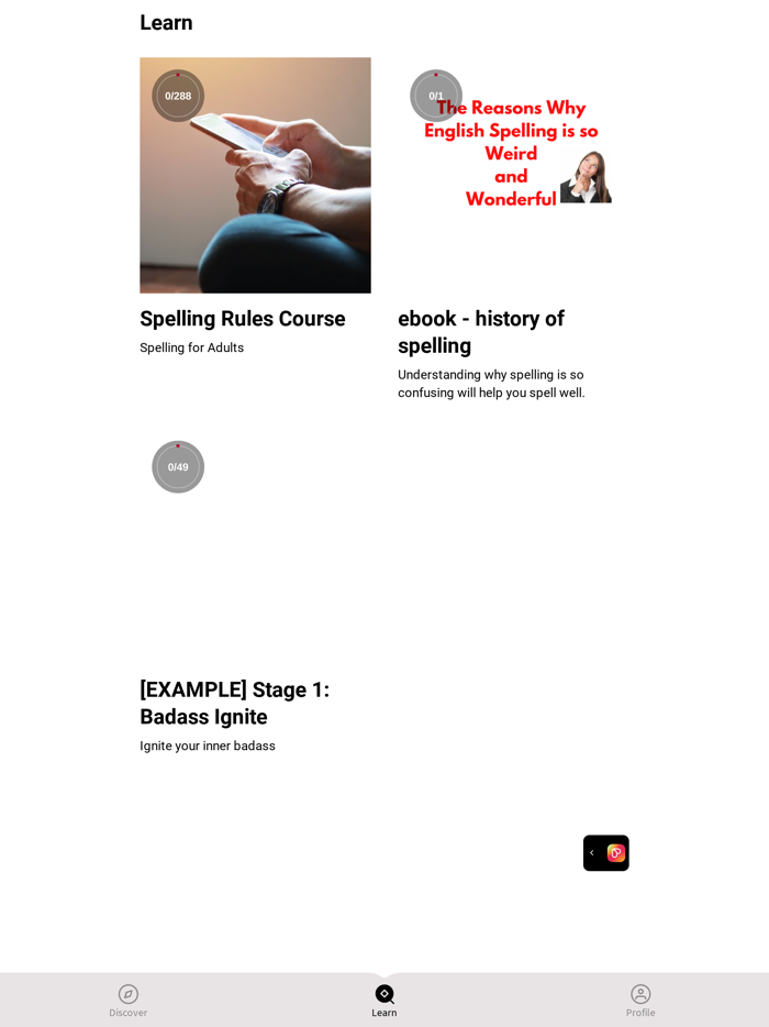 Spelling Rules Course