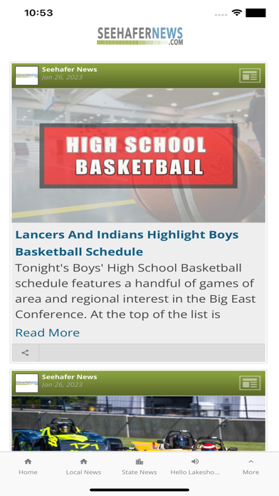 Seehafer News Screenshot