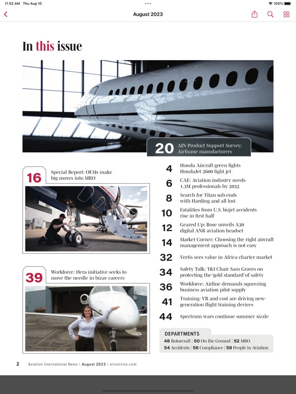 Screenshot #6 pour Aviation International News