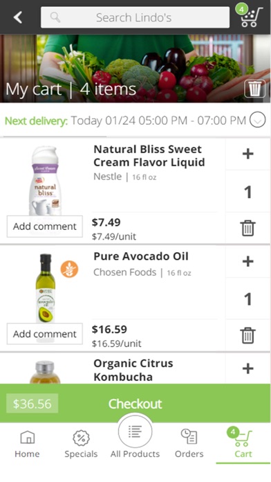 DropIt Grocery Screenshot