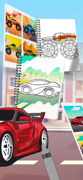 Game screenshot Cute Cars Coloring Book apk