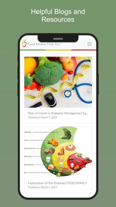 Food Fitness First Screenshot