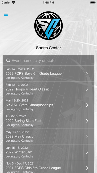 Sports Center Lexington Screenshot