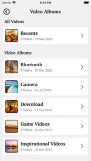video player : media manager iphone screenshot 1