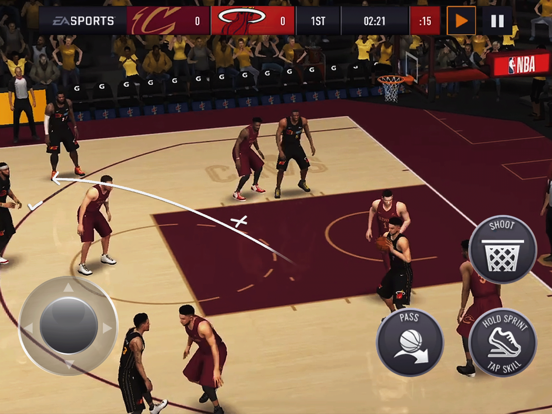NBA LIVE Mobile Basketbal iPad app afbeelding 2