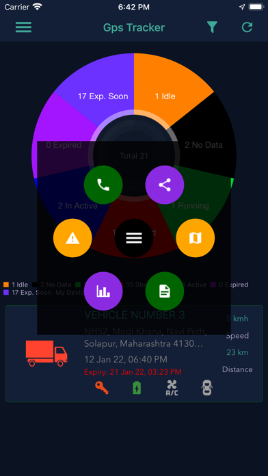 Millitrack Gps Tracker Screenshot